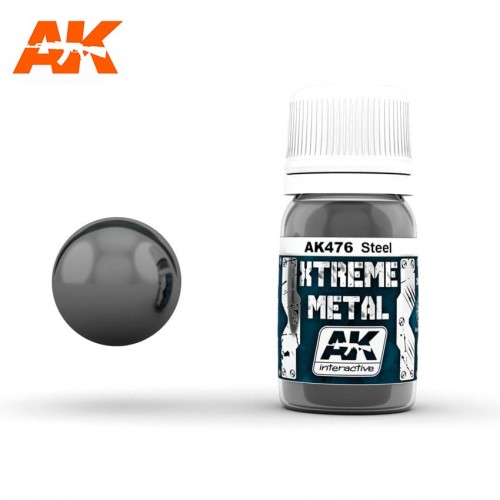 AK INTERACTIVE XTREME METAL STEEL 30ML AK476